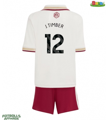 Arsenal Jurrien Timber #12 Tredjeställ Barn 2025-26 Kortärmad (+ Korta byxor)